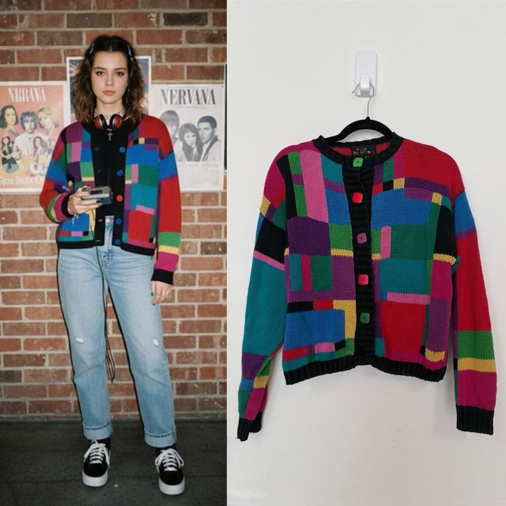 Vintage Lisa Nichols Colorblock Sweater